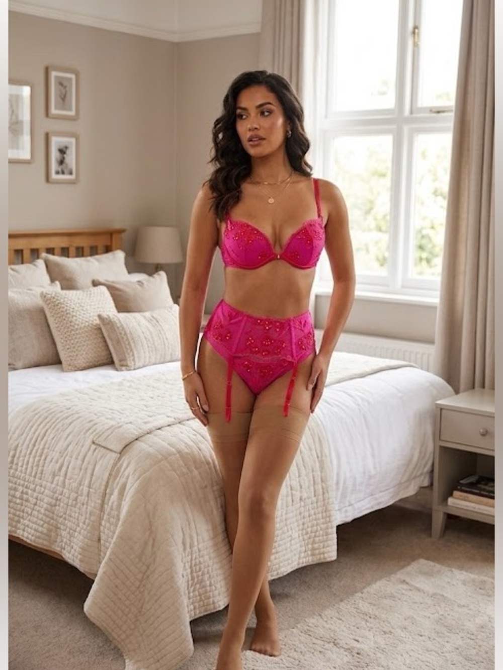 Victoria’s Secret Sexy Little Things Lace Crystals Bra Set